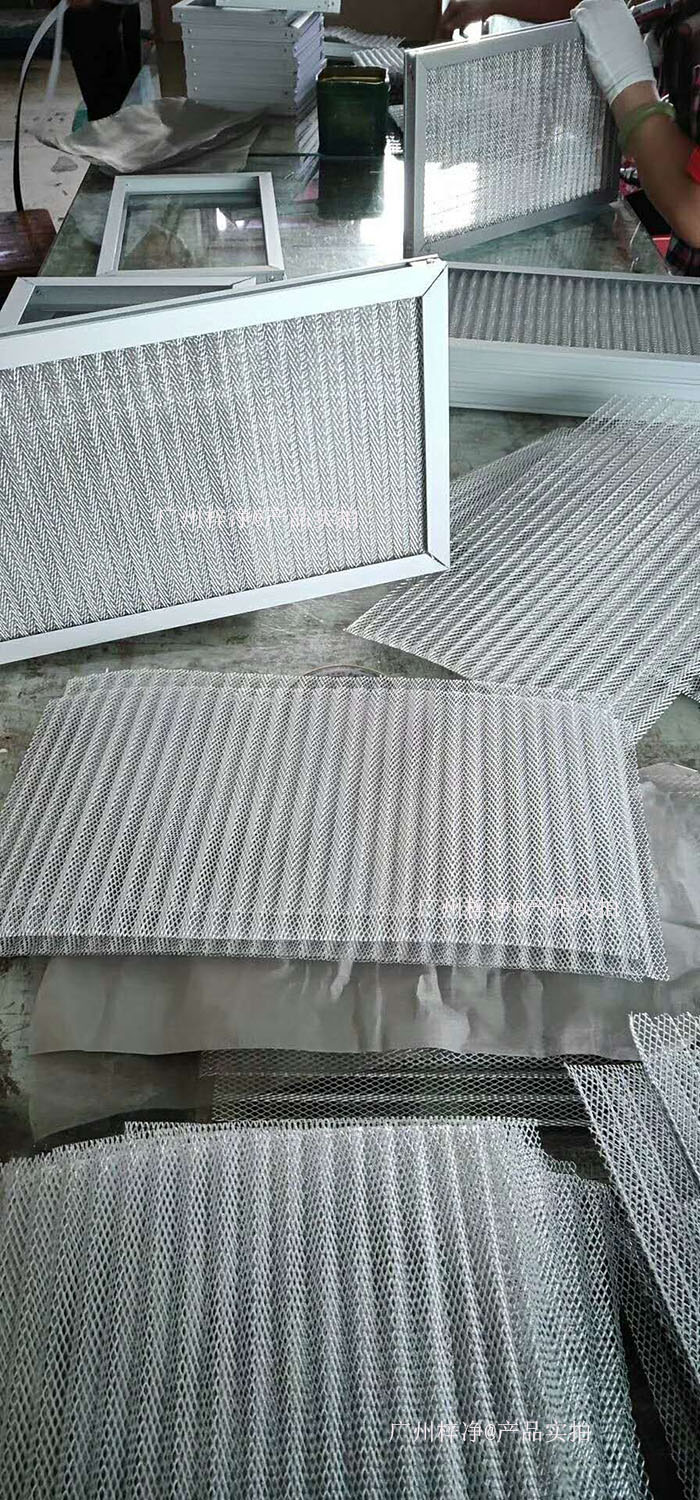 金屬網(wǎng)過濾器框架：鍍鋅鋼板、鋁合金或不銹鋼